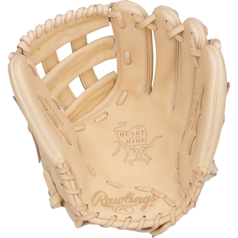 Heart of the Hide Bryant Infield/Outfield 12.25" Pro H-Web Left Hand Throw, Rawlings Heart of the Hide Bryant Infield/Outfield 12.25" Pro H-Web Left Hand Throw in Camel palm