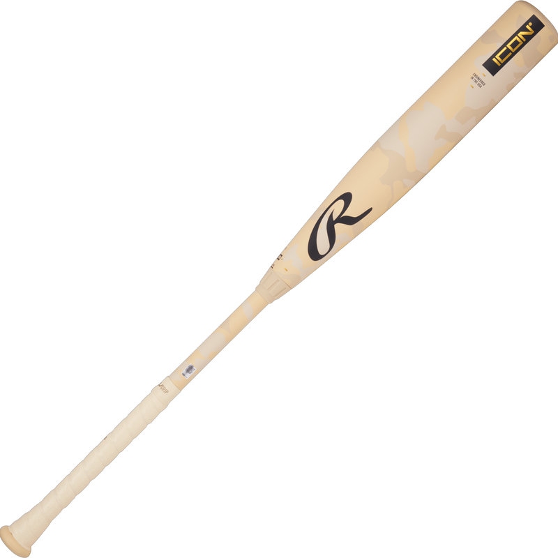 Icon -3 BBCOR 2 5/8", Rawlings Icon -3 BBCOR 2 5/8" in Tan Camo back