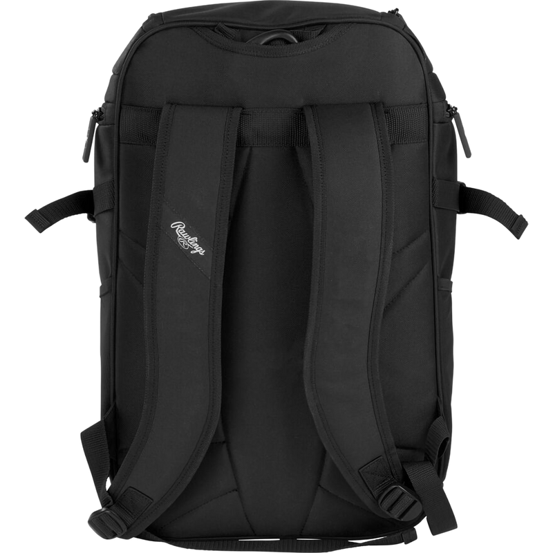 Franchise 2 Players Backpack, Rawlings Franchise 2 Players Backpack in Black back shoulder straps
