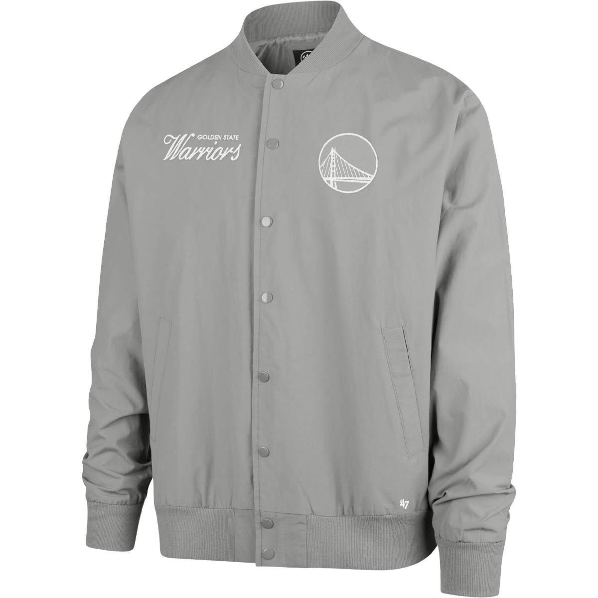 Men's Warriors Euro Step Twill Bomber alternate view