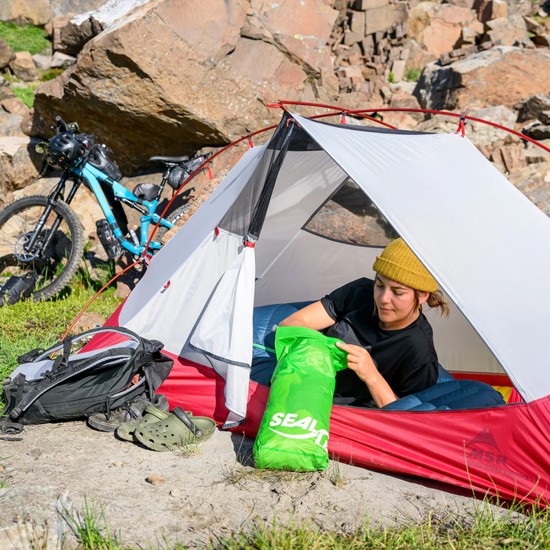 Hubba Hubba Bikepack 1 Person Tent, MSR Hubba Hubba Bikepack 1 Person Tent  at camp