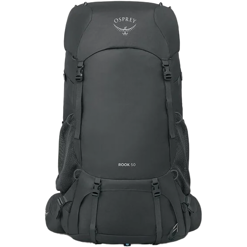 Rook 50L, Osprey Rook 50L in Dark Charcoal/Silver Lining front