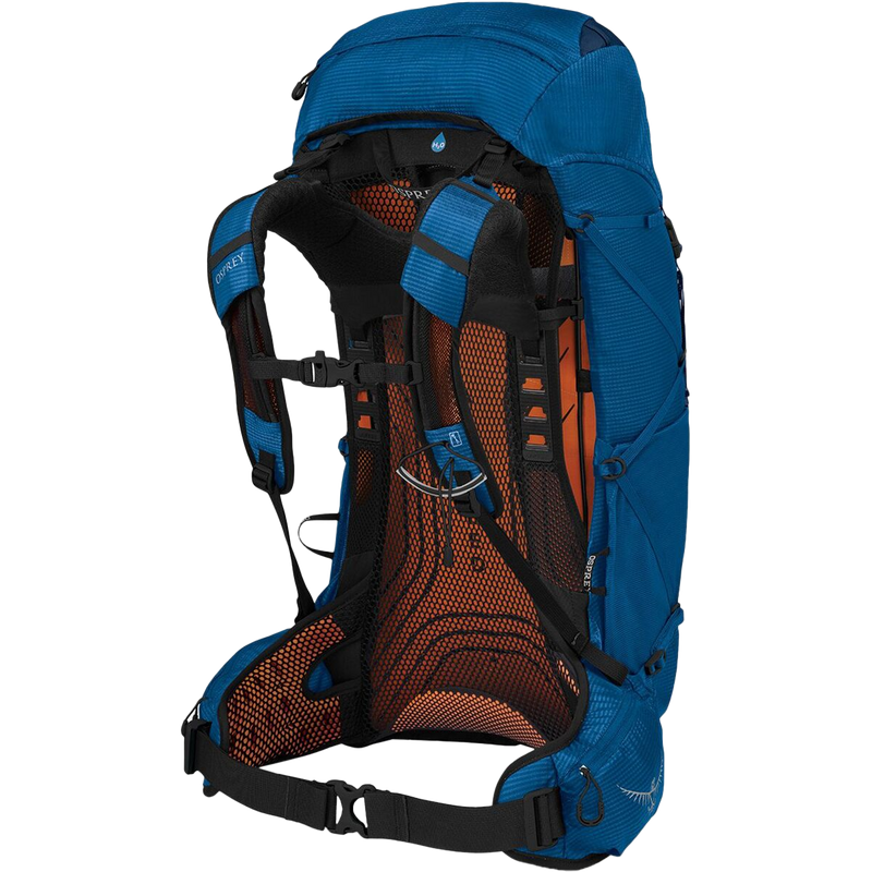 Exos 38, Osprey Exos 38 in Blue Ribbon harness and hipbelt
