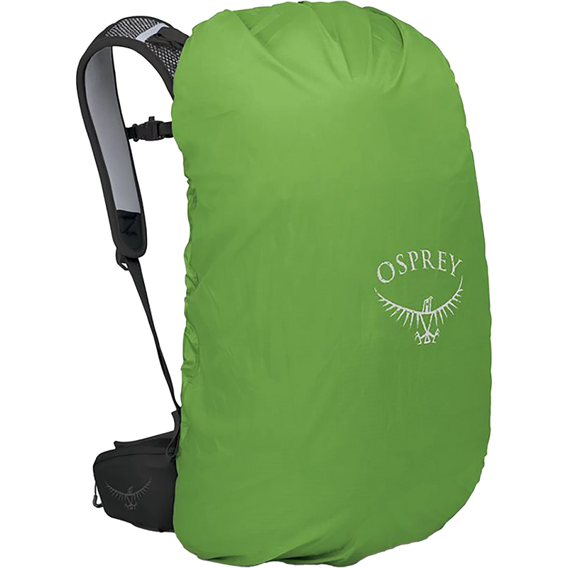 Hikelite 28, Osprey Hikelite 28 in Black with rain cover
