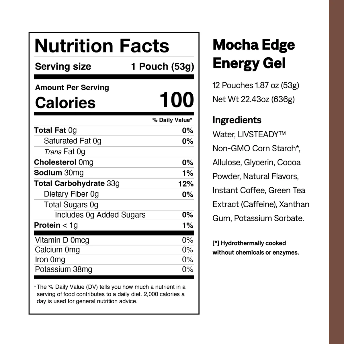 Edge Energy Gel Plus Caffeine alternate view