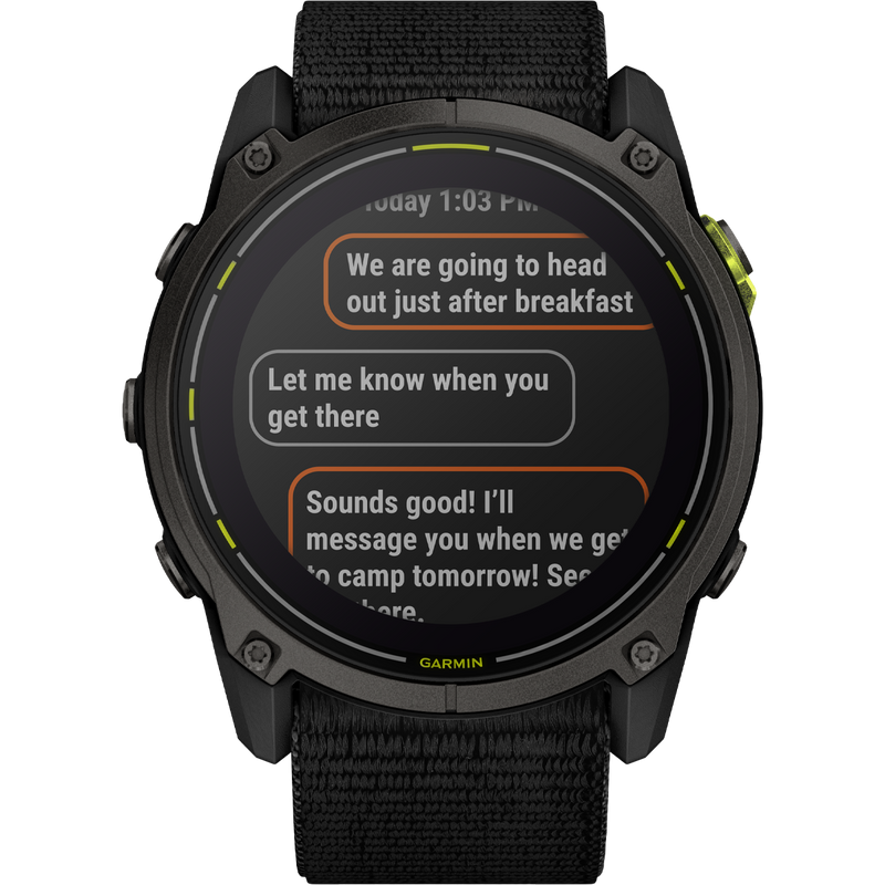 Enduro 3, Garmin Enduro 3 text