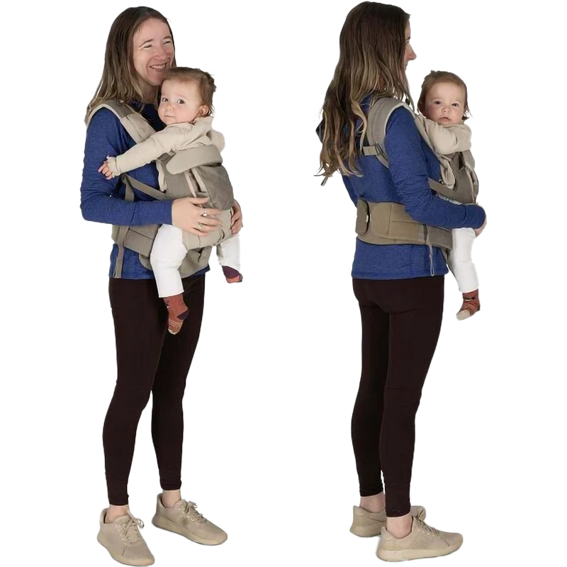 Poco Soft Child Carrier LT, Osprey Poco Soft Child Carrier LT in Tan Concrete with model