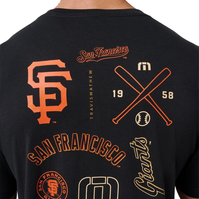 Men's Giants Friendly Rivalry Tee, TravisMathew Men's Giants Friendly Rivalry Tee back detail