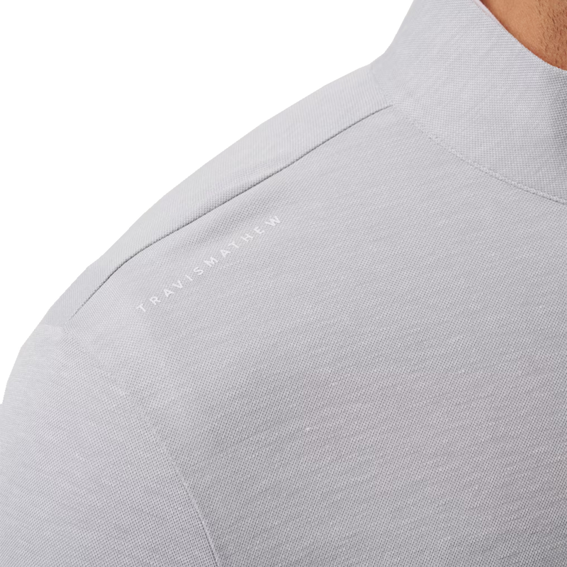 Men's Giants Time to Tailgate 1/4 Zip, TravisMathew Men's Giants Time to Tailgate 1/4 Zip shoulder detail