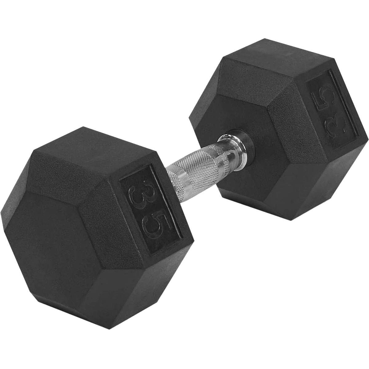 Rubber Hex Dumbbell 35 lb alternate view