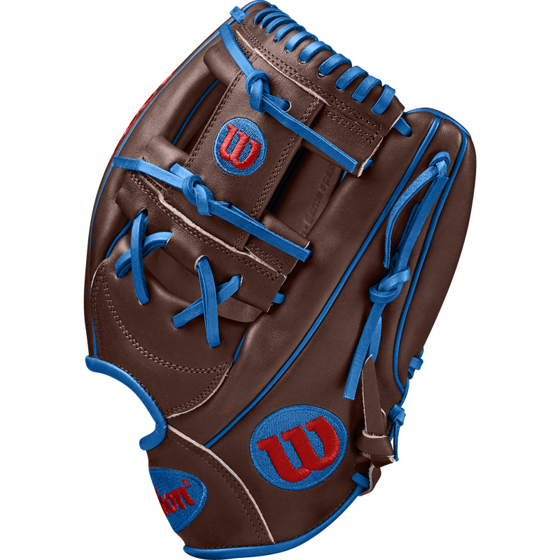 A2000 1787 DS7 Dansby Swanson Game Model Infield - 11.75" H-Web SP25, Wilson A2000 1787 DS7 Dansby Swanson Game Model Infield - 11.75" H-Web SP25 in Dark Brown/Royal Blue/Red thumb