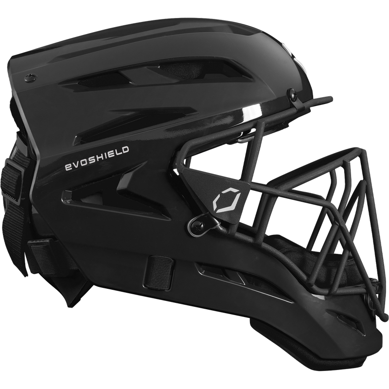 Youth G2S Baseball Catchers Gear Kit, EvoShield Youth G2S Baseball Catchers Gear Kit Helmet Side