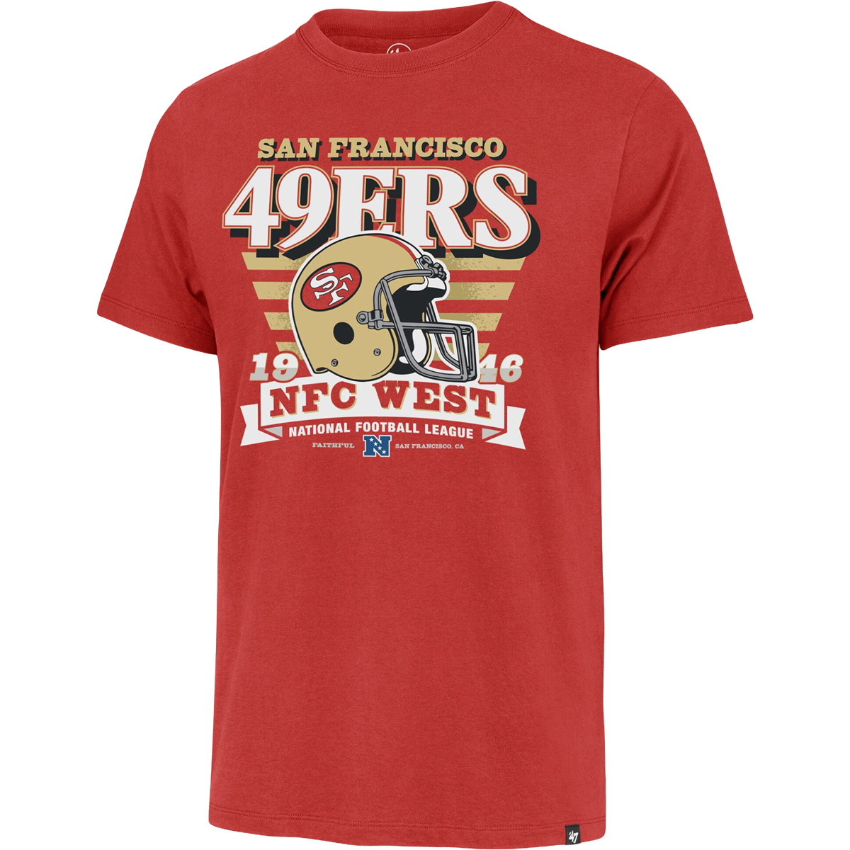 Men's 49ers Stripe Splash Franklin Tee alternate view