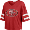 47 Brand Women's 49ers Premier Scout Crop Tee in Red