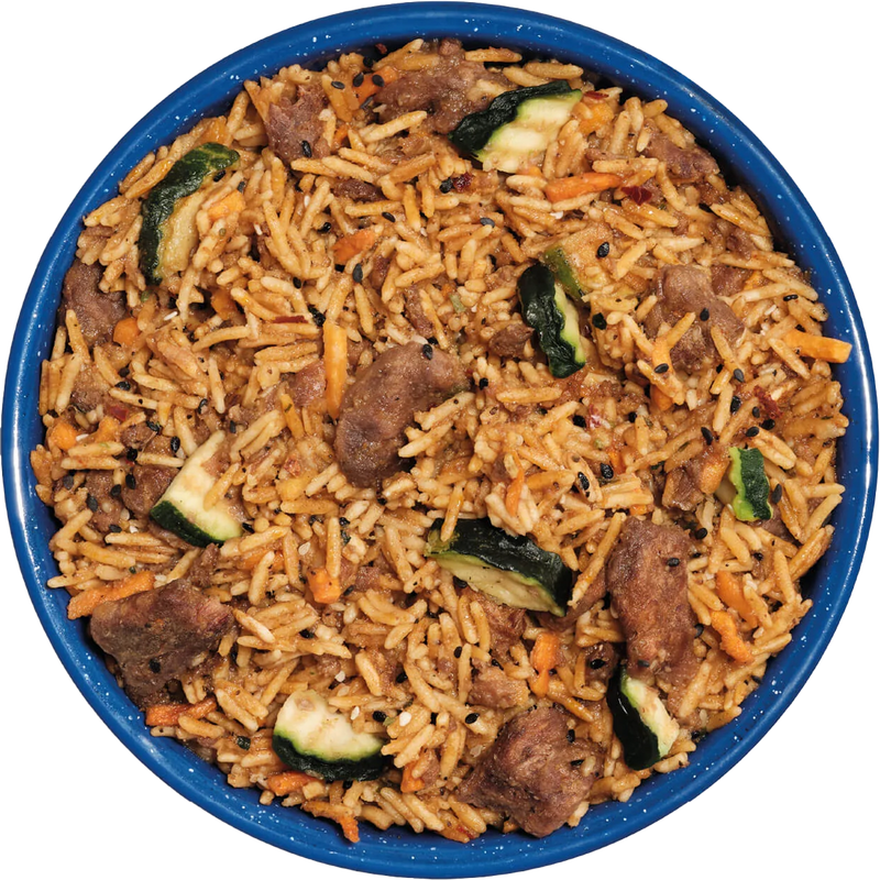 Korean Inspired Beef, Mountain House Korean Inspired Beef in bowl 