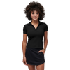 TravisMathew Women's Moveknit V-Neck Short Sleeve Polo