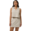TravisMathew Women's Timeless Sleeveless Polo in Island Fossil