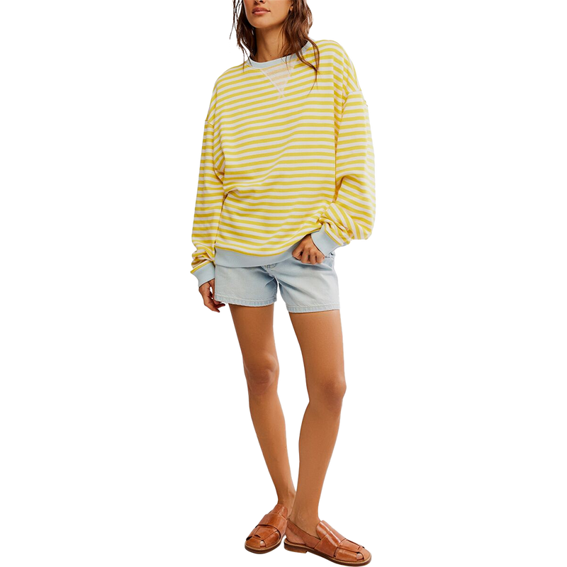Women's Classic Striped Crew, Featured Image
