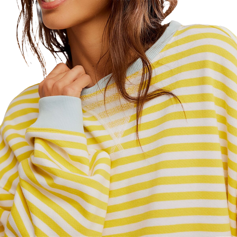 Women's Classic Striped Crew, Free People Women's Classic Striped Crew Collar