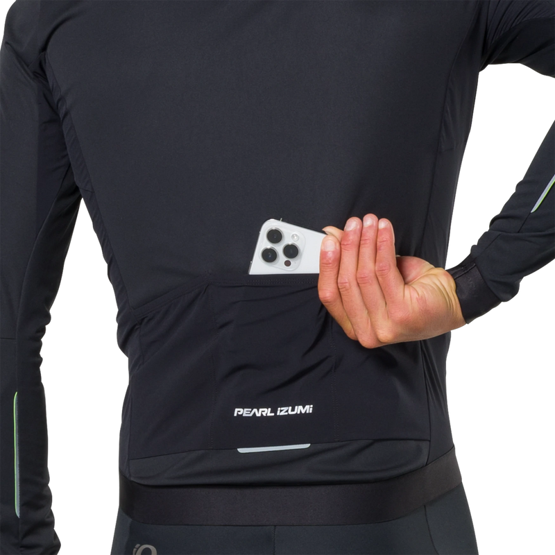 Men's Attack Hybrid Jacket, Pearl Izumi Men's Attack Hybrid Jacket back pocket