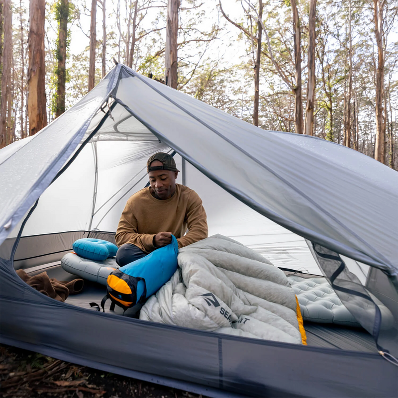 Evac Compression Dry Bag 13L, Sea to Summit Evac Compression Dry Bag 35L with camper