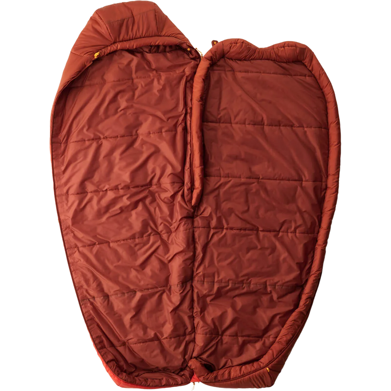 Women's Hamelin 15F Regular, Sea to Summit Women's Hamelin 15F in Spicy Orange unzipped and open