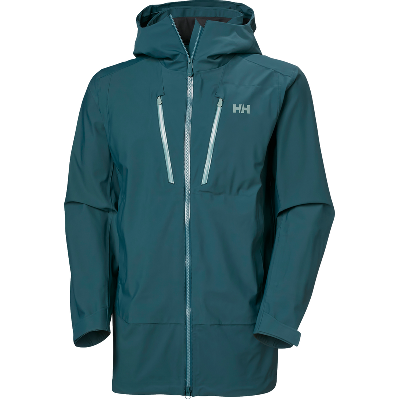 Helly Hansen Men's Alpha Long Shell in Dark Creek