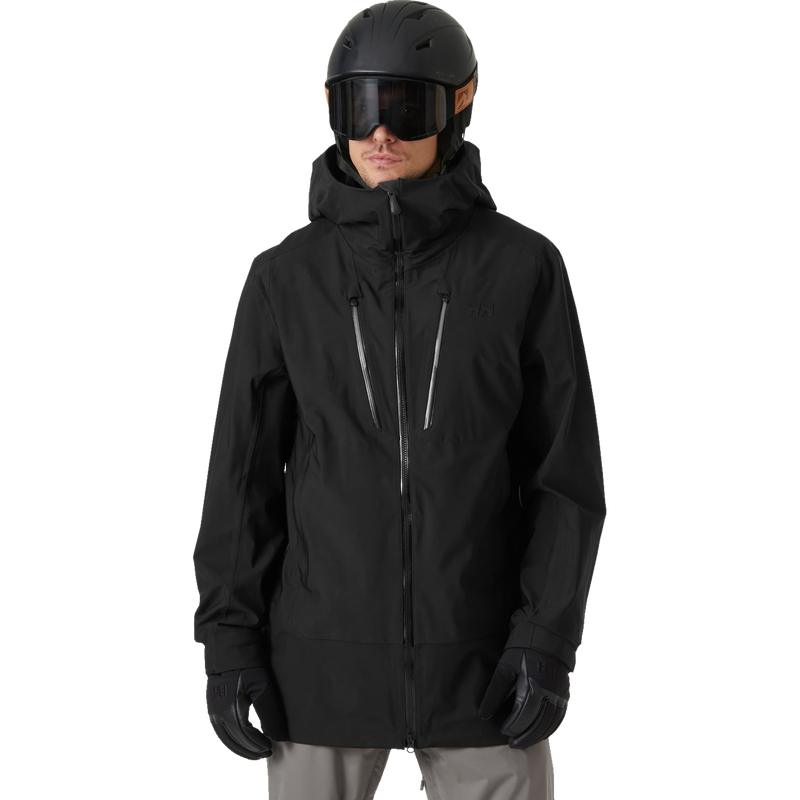 Men's Alpha Long Shell Jacket, Helly Hansen Men's Alpha Long Shell Jacket front on model