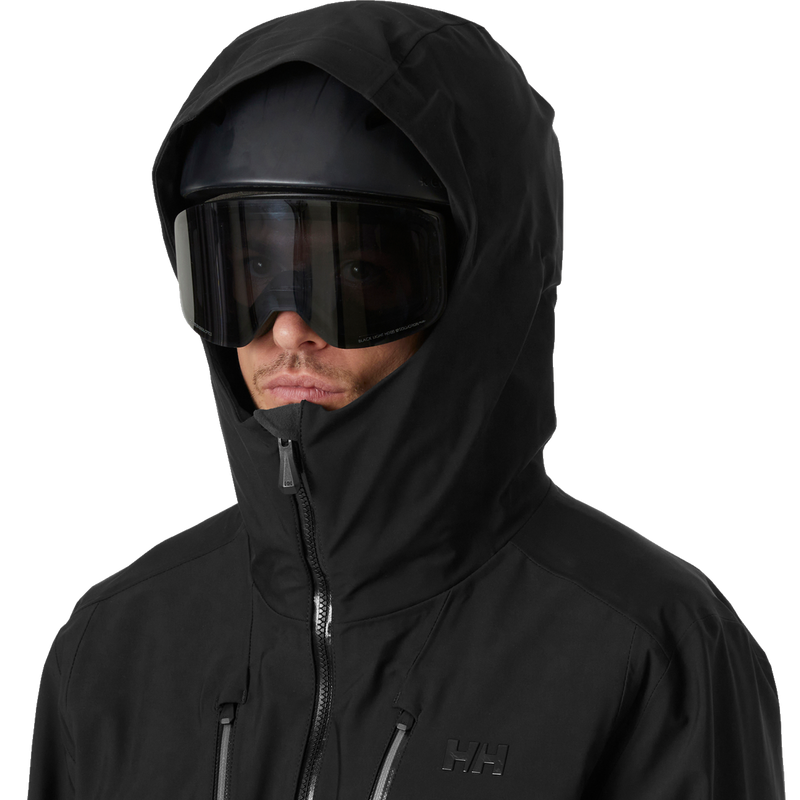 Men's Alpha Long Shell Jacket, Helly Hansen Men's Alpha Long Shell Jacket hood up