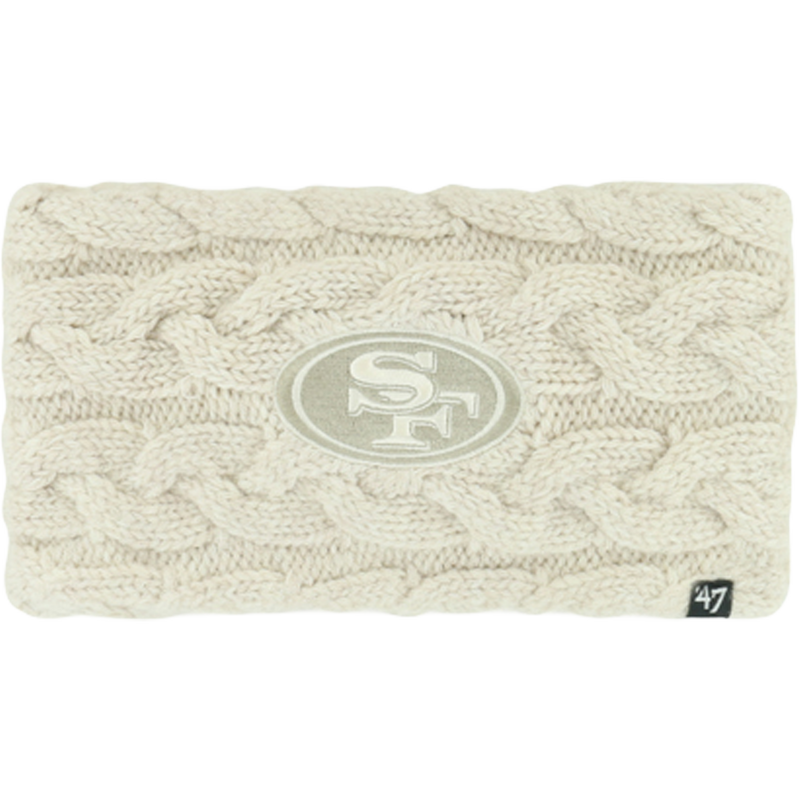 Women's 49ers Latte 47 Headband, Featured Image