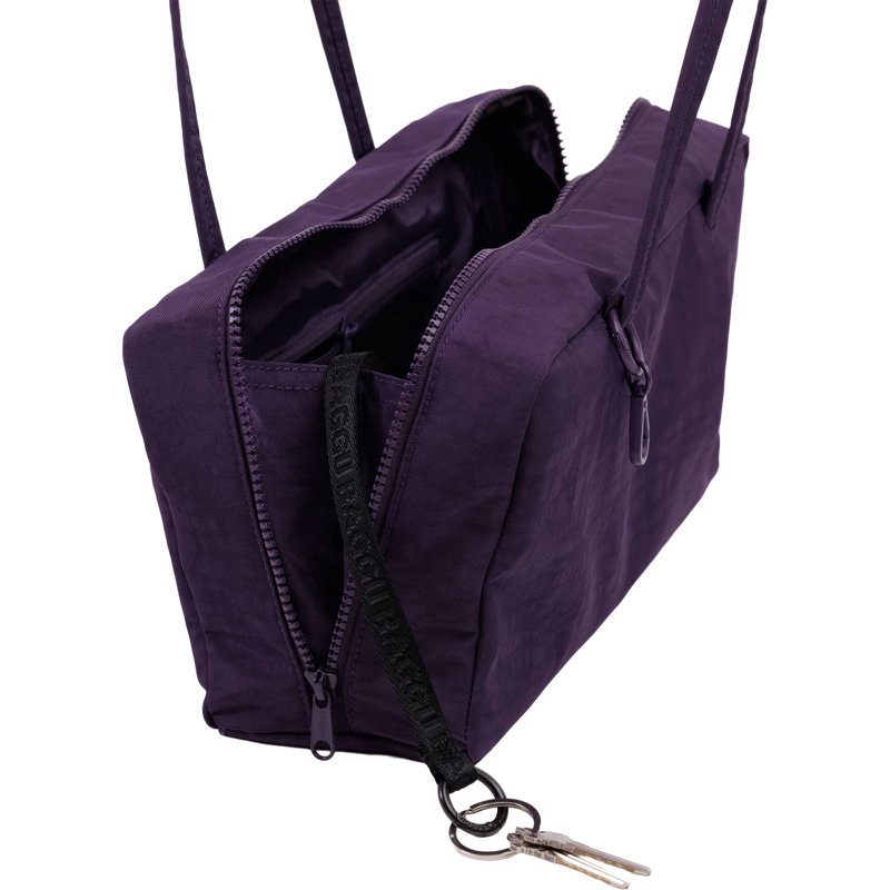 Nylon Bowler Bag, BAGGU Nylon Bowler Bag open