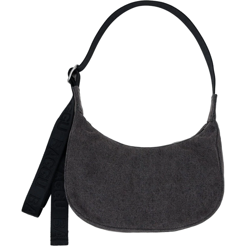 Small Denim Crescent Bag, Featured Image