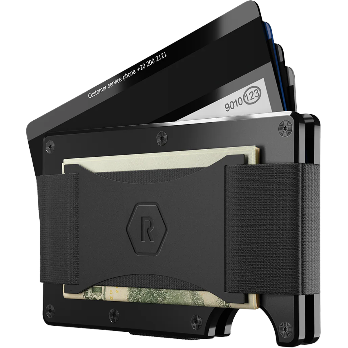 Aluminum Wallet with Cash Strap alternate view