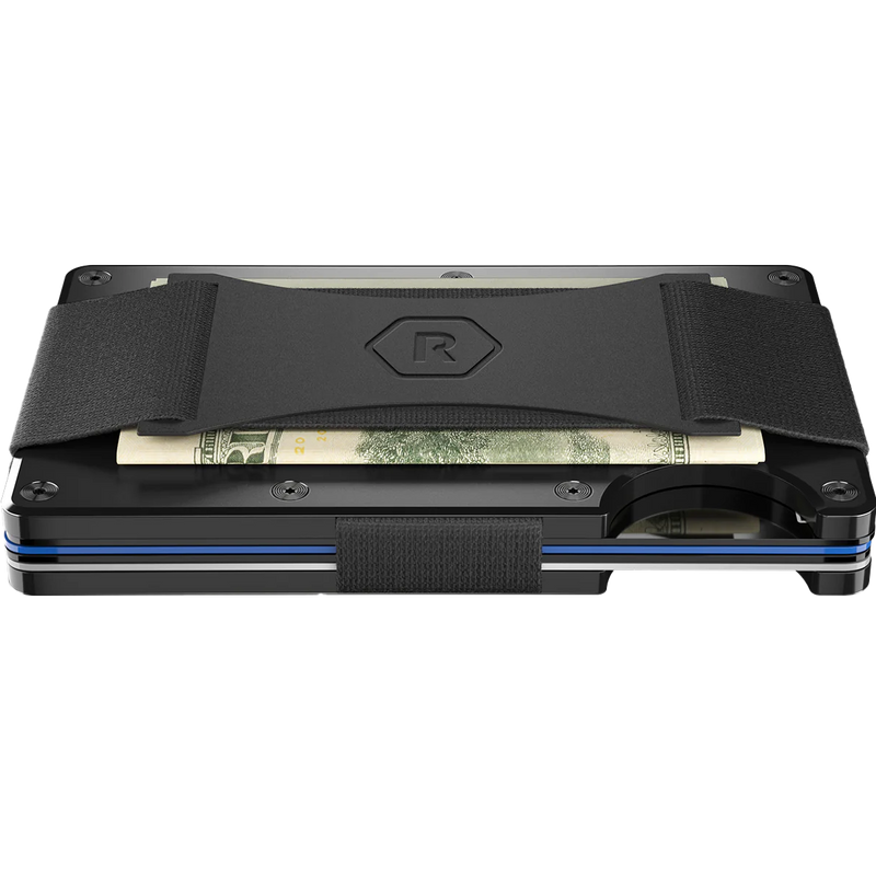 Aluminum Wallet with Cash Strap