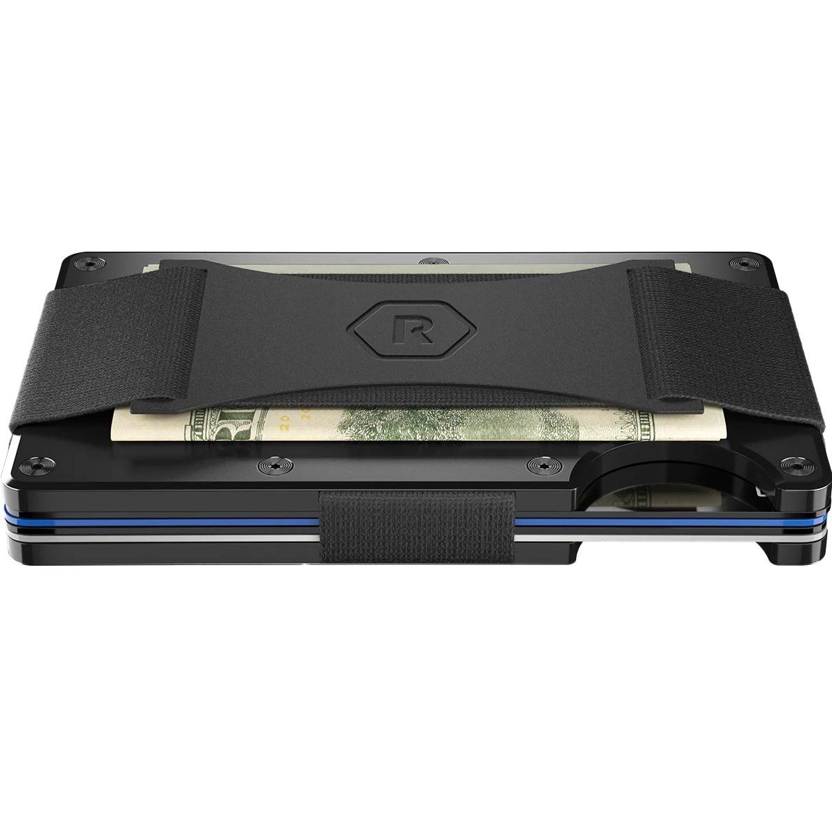 Aluminum Wallet with Cash Strap alternate view