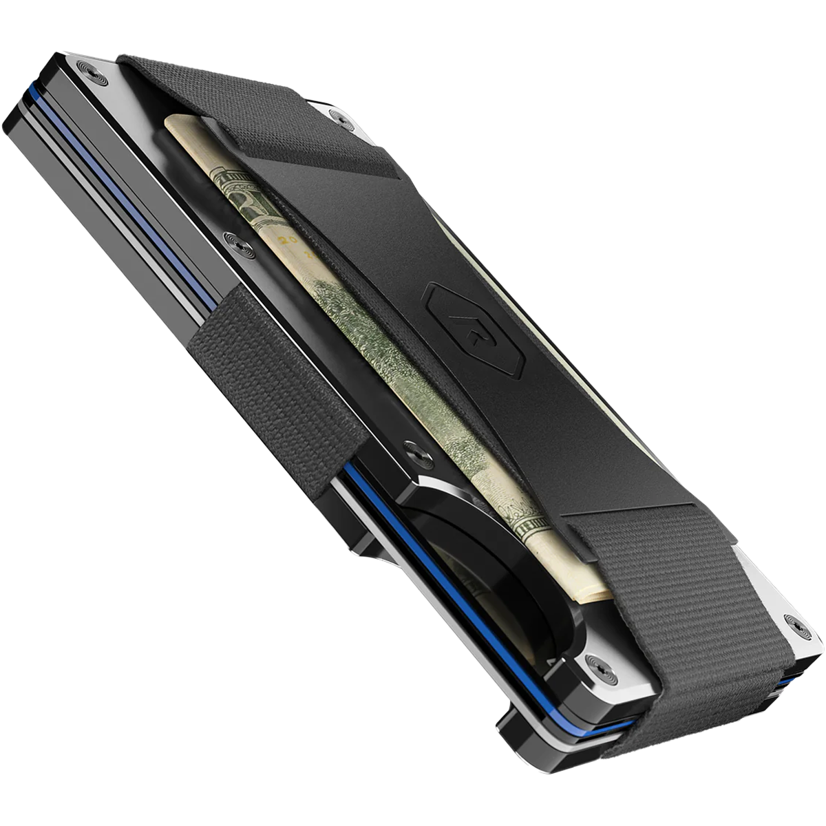 Aluminum Wallet with Cash Strap alternate view