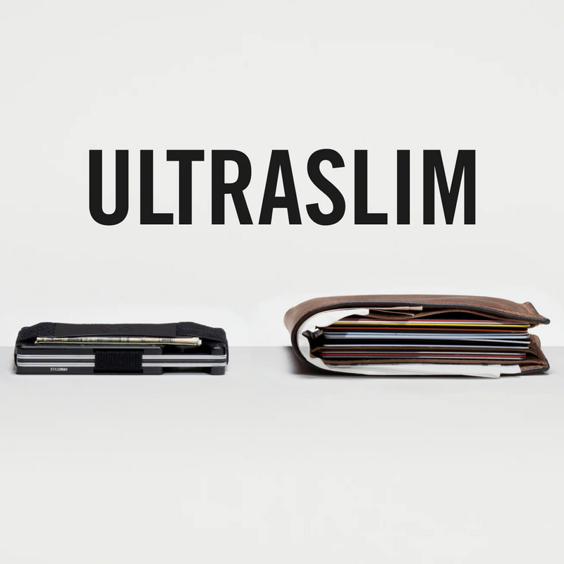 Aluminum Wallet with Cash Strap