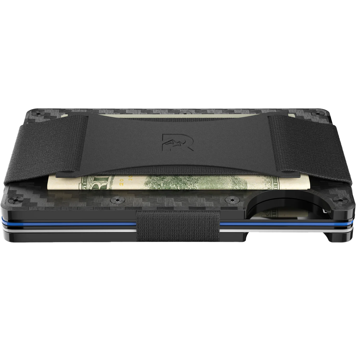 Carbon Fiber Wallet with Cash Strap alternate view