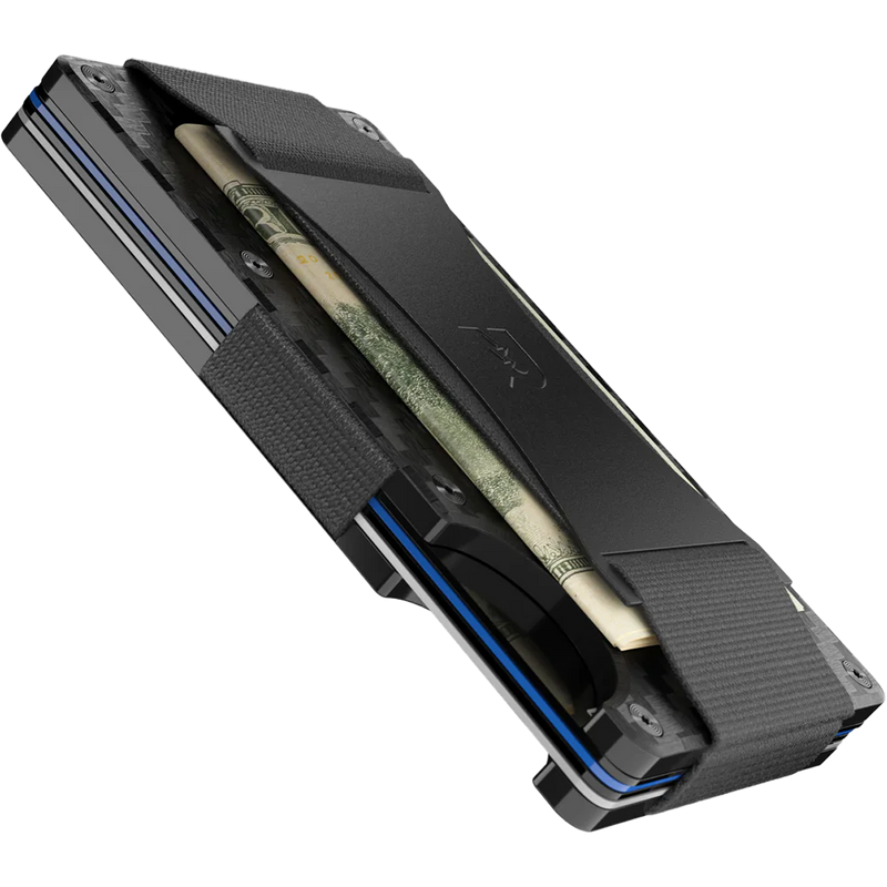 Carbon Fiber Wallet with Cash Strap, Ridge Carbon Fiber Wallet with Cash Strap  side