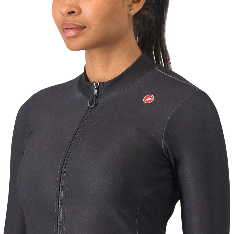 Women's Espresso Thermal Jersey, Castelli Women's Espresso Thermal Jersey Closed