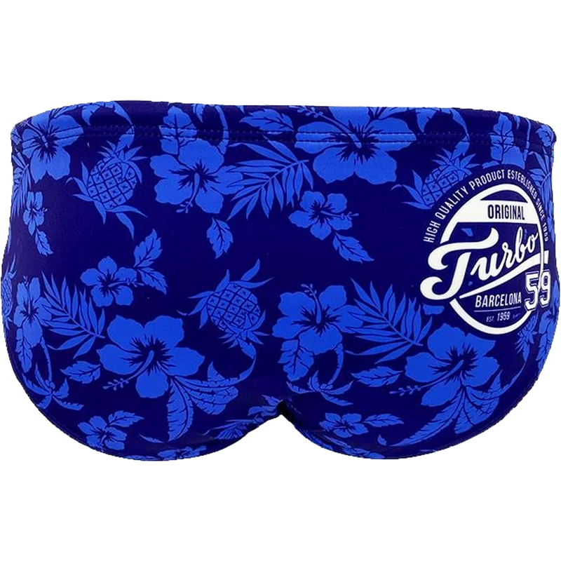 Men's Hibiscus Brief, Turbo Men's Hibiscus Brief Back