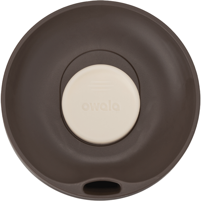 SmoothSip Slider 20 oz Stainless Steel, Owala SmoothSip Slider 20oz SS top of lid