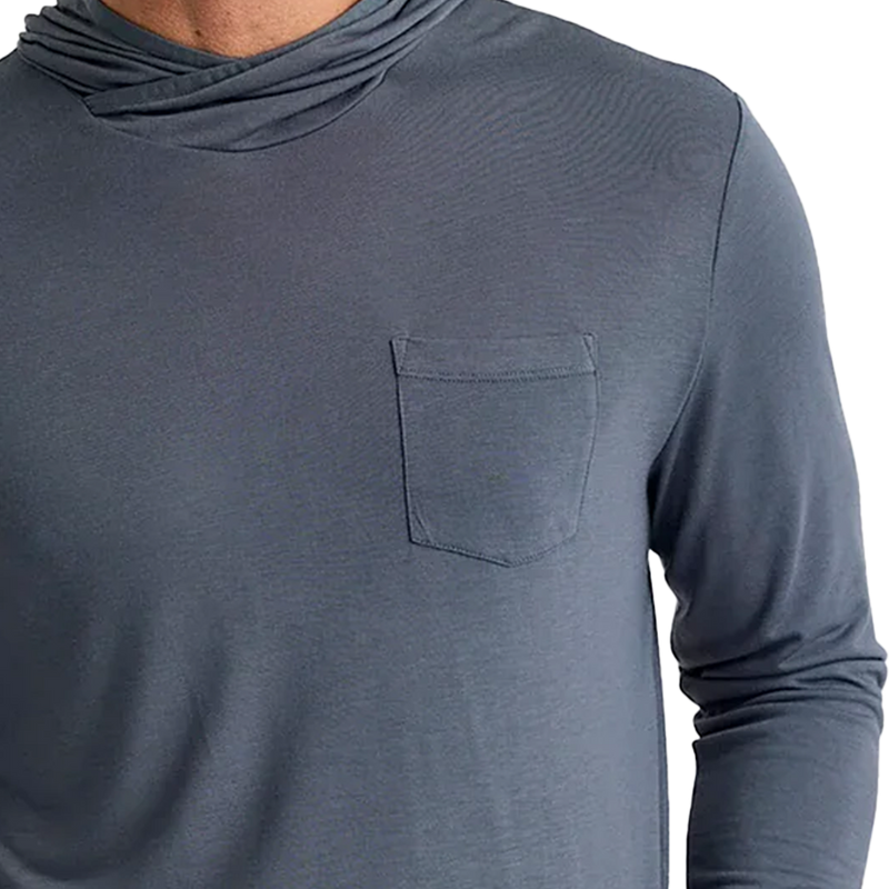 Men's Bamboo Lightweight Hoodie, Bamboo Lightweight Hoodie Free Fly  Front Pocket