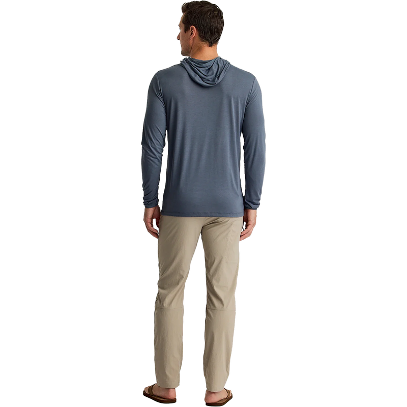 Men's Bamboo Lightweight Hoodie, Bamboo Lightweight Hoodie Free Fly Back