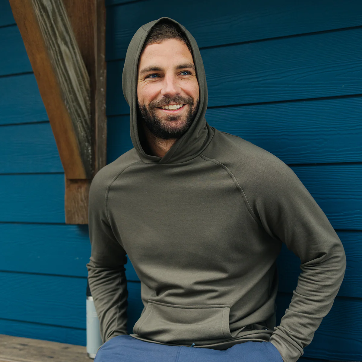 Men's Bamboo Lightweight Fleece Hoodie alternate view