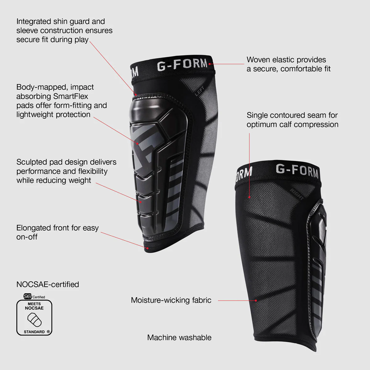 Pro-S Vento Shin Guards alternate view