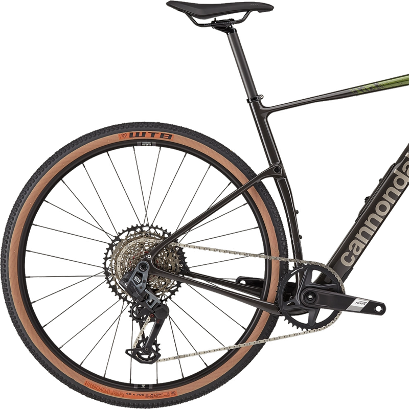 Topstone Carbon 2 AXS 1x, CannondaleTopstone Carbon 2 AXS 1x in Spruce Green back wheel right