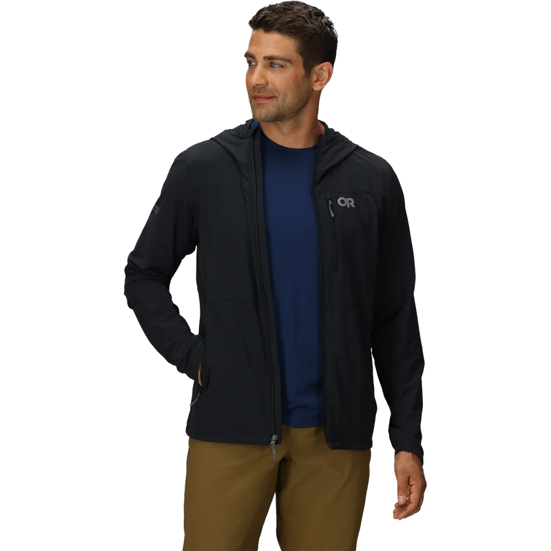 Men's Ferrosi Hoodie, Outdoor Research Men's Ferrosi Hoodie Unzipped