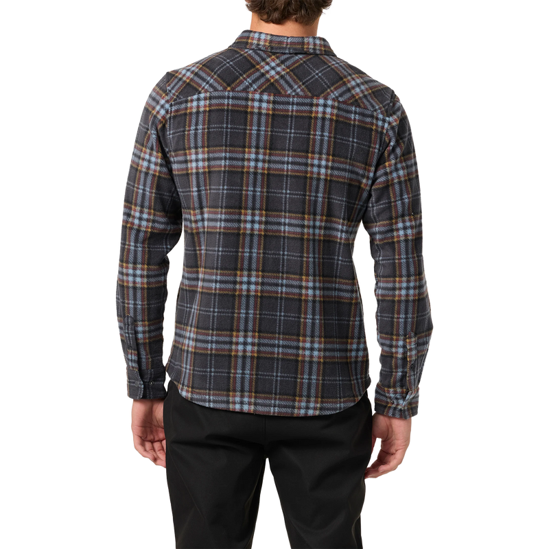 Men's Glacier Plaid, O'Neill Men's Glacier Plaid Back On Model