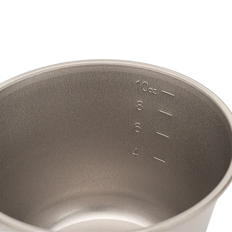 Deep Backpacker's Cup with Lid, Snow Peak Deep Backpacker's Cup with Lid  measurement lines